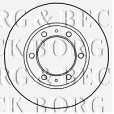 BBD4815 BORG & BECK Тормозной диск