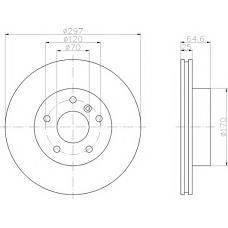 8DD 355 106-271 HELLA PAGID Тормозной диск