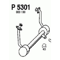 P5301 FENNO Труба выхлопного газа