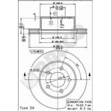 BS 8383 BRECO Тормозной диск