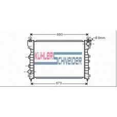 1100151 KUHLER SCHNEIDER Радиатор, охлаждение двигател