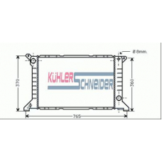 3602501 KUHLER SCHNEIDER Радиатор, охлаждение двигател