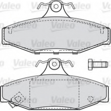 598854 VALEO Комплект тормозных колодок, дисковый тормоз