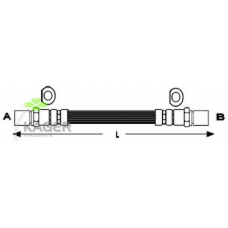 38-0512 KAGER Тормозной шланг