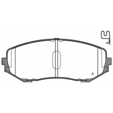 BPA1225.02 OPEN PARTS Комплект тормозных колодок, дисковый тормоз