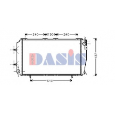 350025N AKS DASIS Радиатор, охлаждение двигателя