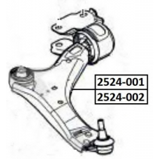 2524-001 ASVA Рычаг независимой подвески колеса, подвеска колеса