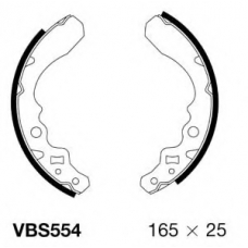 VBS554 MOTAQUIP Комплект тормозных колодок