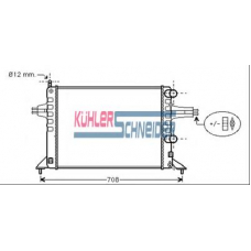 0619601 KUHLER SCHNEIDER Радиатор, охлаждение двигател