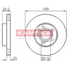 1031692 KAMOKA Тормозной диск