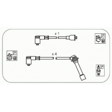 JP156 JANMOR Комплект проводов зажигания