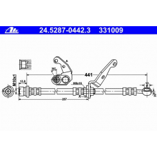 24.5287-0442.3 ATE Тормозной шланг