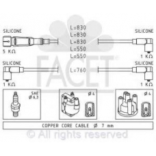 4.9669 FACET Ккомплект проводов зажигания