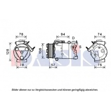 851936N AKS DASIS Компрессор, кондиционер