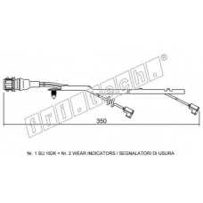 SU.182K fri.tech. Сигнализатор, износ тормозных колодок