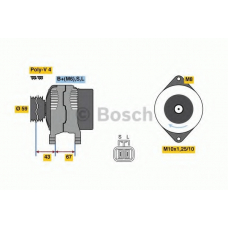 0 986 080 520 BOSCH Генератор