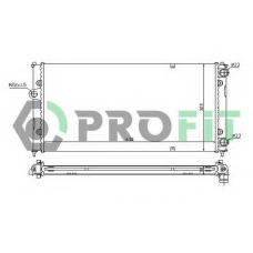 PR 9504A3 PROFIT Радиатор, охлаждение двигателя