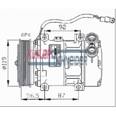 8408491 KUHLER SCHNEIDER Компрессор, кондиционер