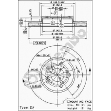 09.7932.14 BREMBO Тормозной диск