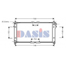 110990N AKS DASIS Радиатор, охлаждение двигателя