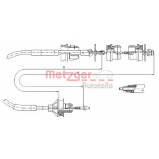 11.2244 METZGER Трос, управление сцеплением