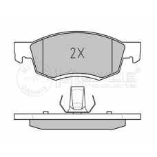 025 246 7318 MEYLE Комплект тормозных колодок, дисковый тормоз