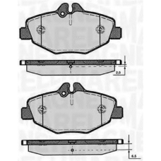 363916060318 MAGNETI MARELLI Комплект тормозных колодок, дисковый тормоз