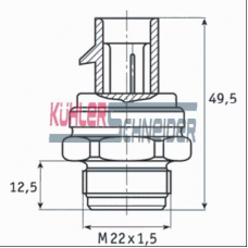 7416061 KUHLER SCHNEIDER Термовыключатель, вентилятор радиатора