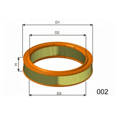 R163 MISFAT Воздушный фильтр