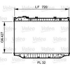 734187 VALEO Радиатор, охлаждение двигателя