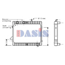 130310N AKS DASIS Радиатор, охлаждение двигателя