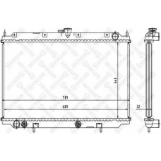 10-25979-SX STELLOX Радиатор, охлаждение двигателя