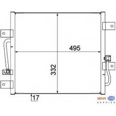 8FC 351 309-101 HELLA Конденсатор, кондиционер