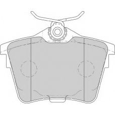 FD7106A NECTO Комплект тормозных колодок, дисковый тормоз