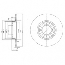 BG2114 DELPHI Тормозной диск