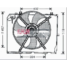 0380491 KUHLER SCHNEIDER Вентилятор, охлаждение двигателя