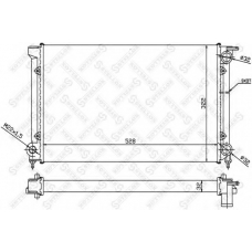 10-25000-SX STELLOX Радиатор, охлаждение двигателя