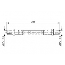 1 987 476 192 BOSCH Тормозной шланг