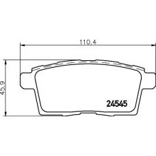 8DB 355 013-261 HELLA PAGID Комплект тормозных колодок, дисковый тормоз