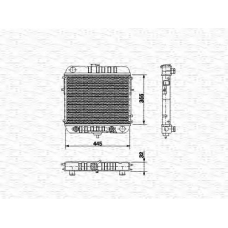 350213574000 MAGNETI MARELLI Радиатор, охлаждение двигател