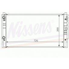 65238A NISSENS Радиатор, охлаждение двигателя