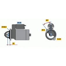 0 986 018 260 BOSCH Стартер