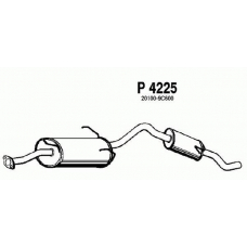 P4225 FENNO Глушитель выхлопных газов конечный