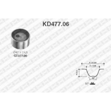 KD477.06 SNR Комплект ремня грм