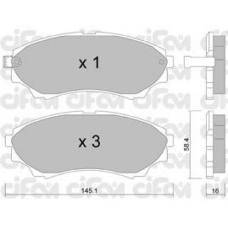 822-610-0 CIFAM Комплект тормозных колодок, дисковый тормоз