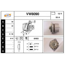 VW8090 SNRA Генератор