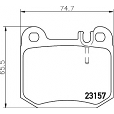 8DB 355 008-831 HELLA PAGID Комплект тормозных колодок, дисковый тормоз