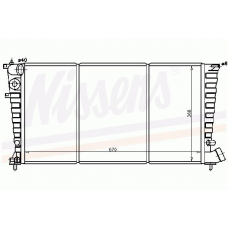 61323 NISSENS Охладитель, охлаждение двигателя