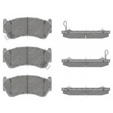 SP 439 PR SCT Комплект тормозных колодок, дисковый тормоз