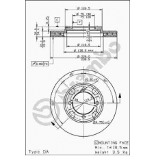 09.5214.10 BREMBO Тормозной диск